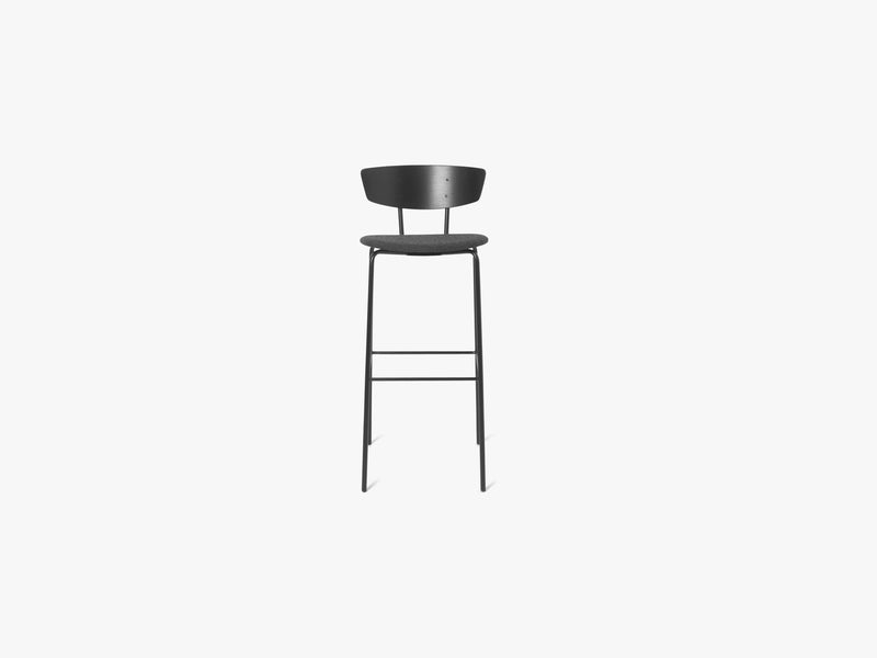 Herman Bar Chair High, Black/Dark Grey