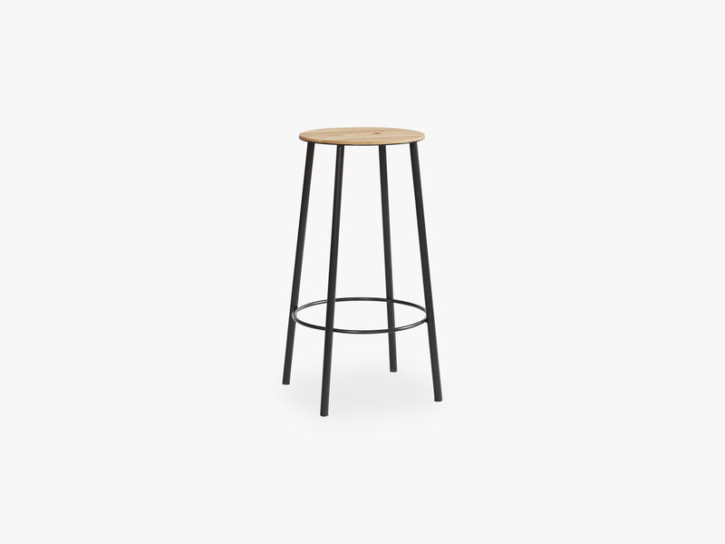 Adam Stool R031 Oak Black, H65