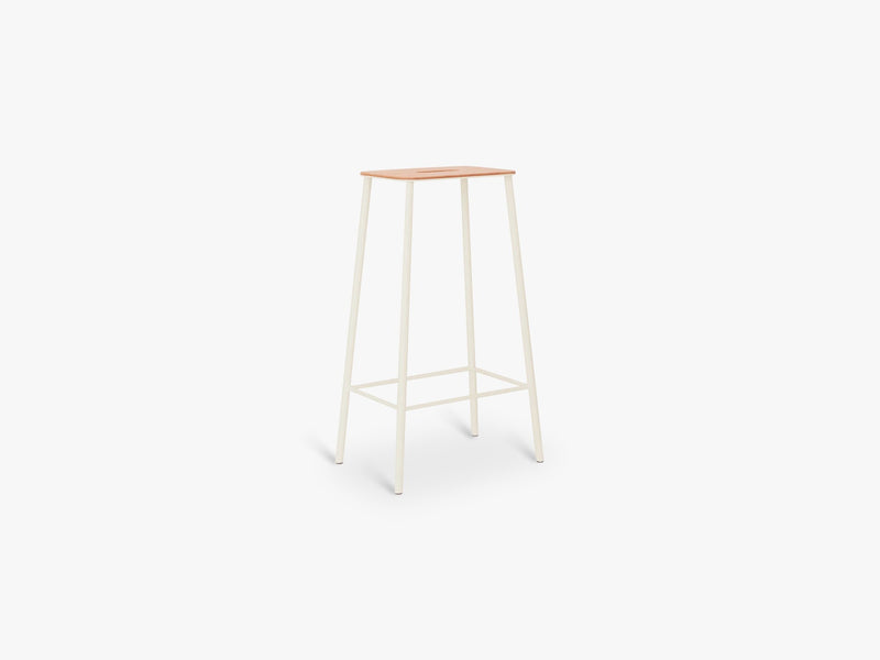 Adam Stool H76, Natural Leather / Sand