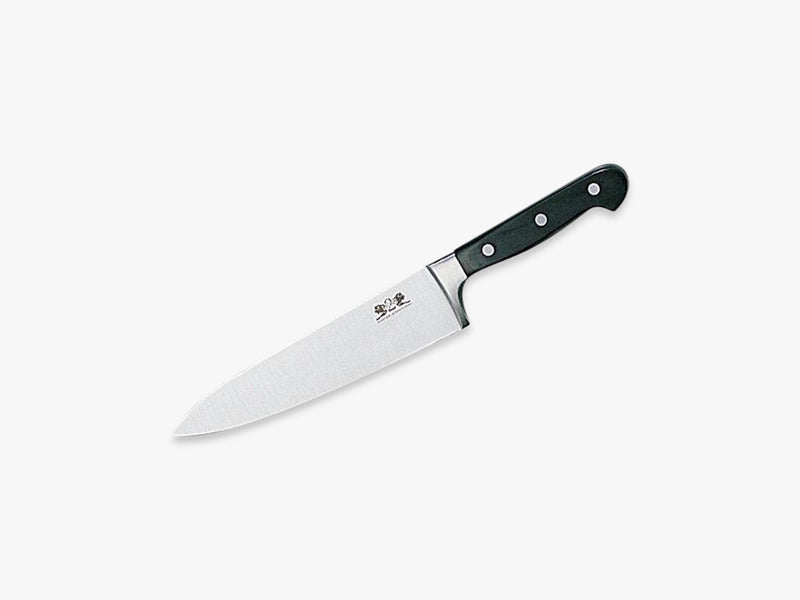 Pluton kokkekniv stål/sort, L20cm