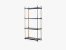 Frame Reolsystem Komplet Basisenhed 204 Cm, Teak, Lava Grey
